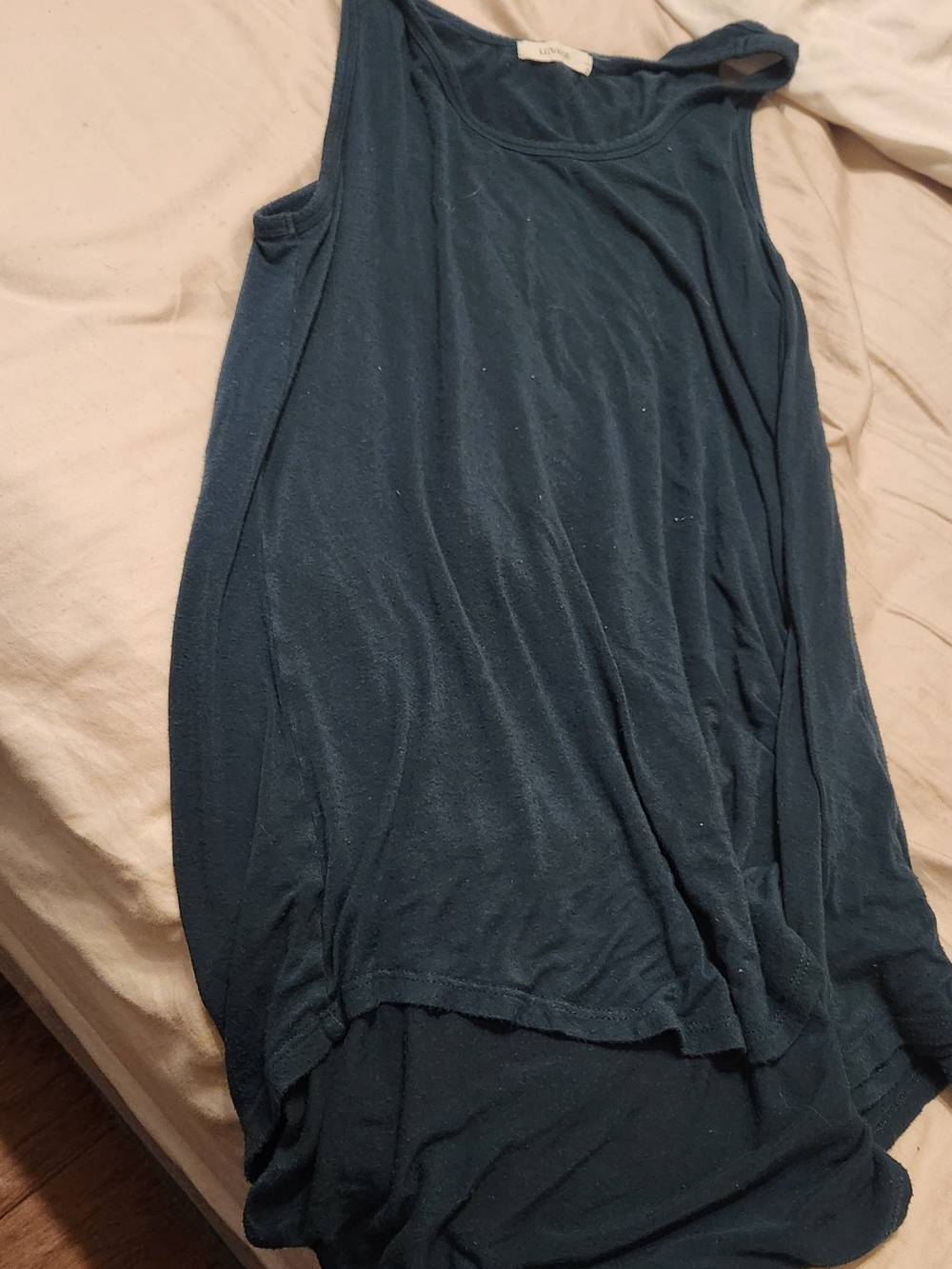 Lightweight Teal Tank Top – Casual Women’s High Low Tank